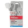 Hyper Tough Indoor 3-Outlet 2ft , White