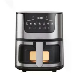 7L Electric Air Fryer Smart Multi-function Hot Convection Oven Deep Fryer Without Oil LED Touch Control 1400W Visible Window