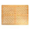 Oceanstar Bamboo Floor and Bath mat with Non-Slip Rubber Feet